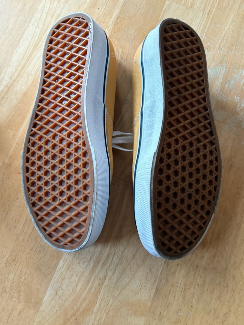 Vans Yellow Canvas Sneakers with White Insole and Black Logo - Picture 7 of 8